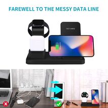 15W 3 in 1 Wireless Charger Stand for iPhone 11Pro X XS XR MAX Wireless Fast Charging Pad For Apple Watch 5 4 for Samsung S10