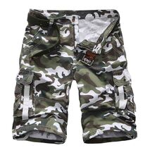 Summer Camo Cargo Shorts Cotton Military Camouflage Male Jogger  Camo Cargo Shorts Men  Casual Male Loose Work Shorts Men Camouf