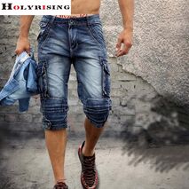 men cargo shorts bermuda homme male fashion shorts Washed denim short men jeans shorts homme