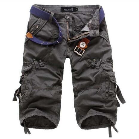 8 Colors Plus Size 29-42 New Brand Summer Camouflage Loose Cargo Shorts Men Camo Summer Short Pants Homme Cargo Shorts NO BELT