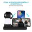 15W 3 in 1 Wireless Charger Stand for iPhone 11Pro X XS XR MAX Wireless Fast Charging Pad For Apple Watch 5 4 for Samsung S10